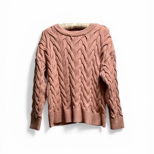 Philosophy Pink Cable Knit Sweater
